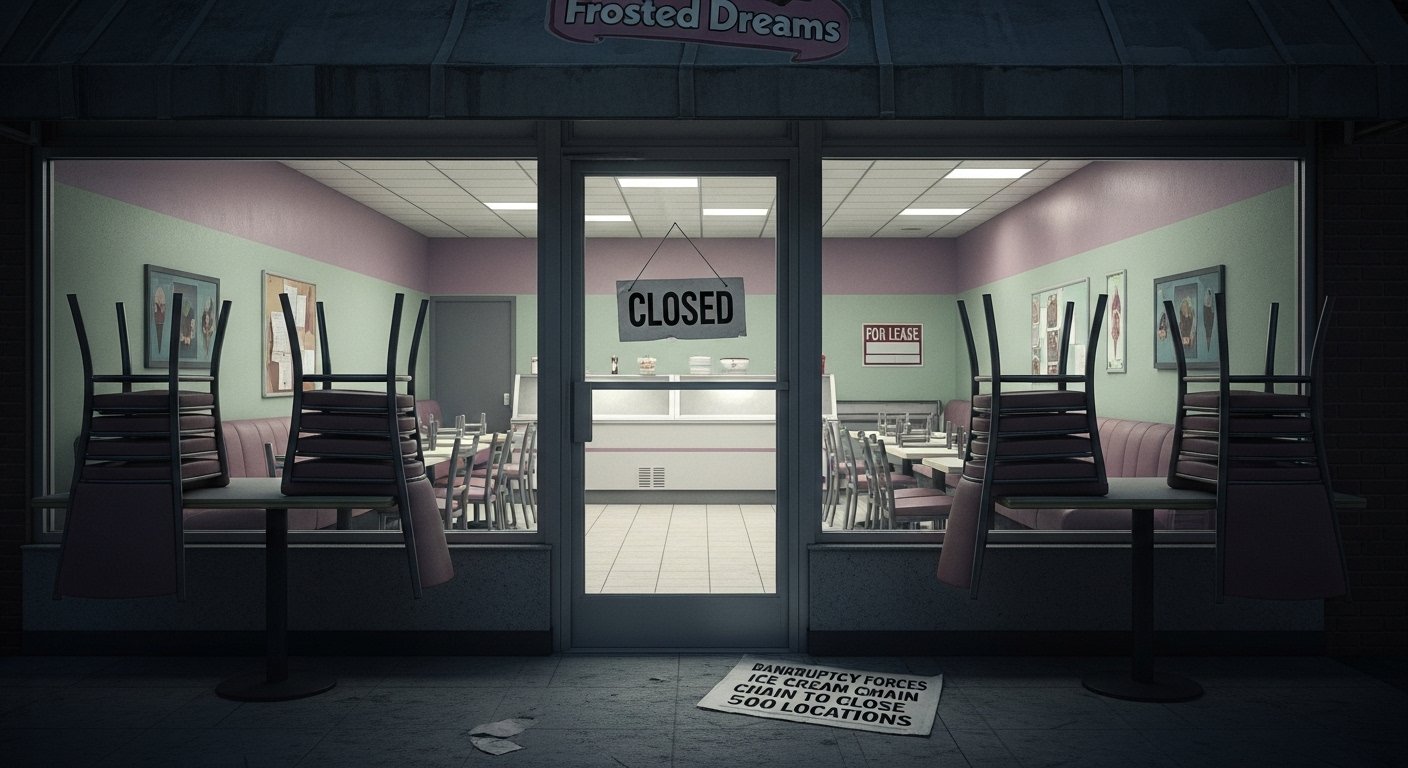 bankruptcy forces ice cream chain to close 500 locations